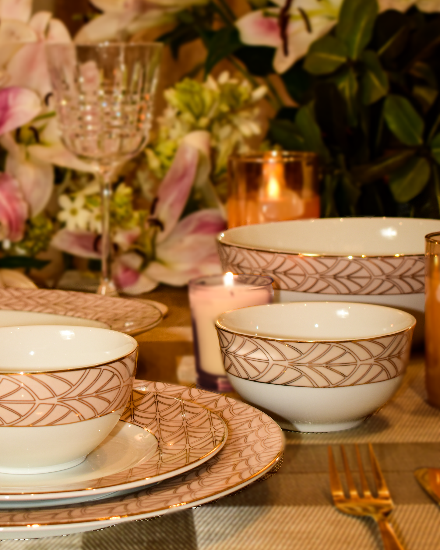 Golden Legacy Dinner Set | 21 Pieces Ichkan