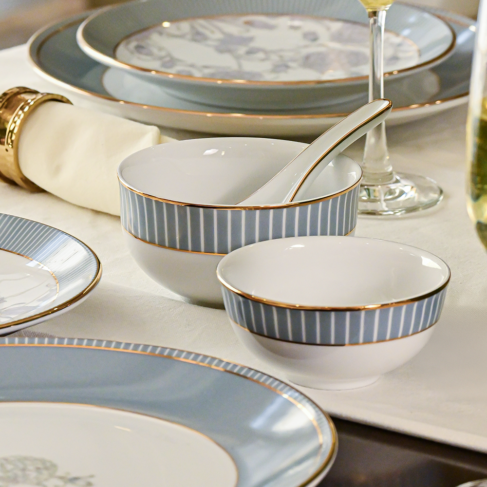 21 pc Dinner set | Grey | Grey Iris ICHKAN