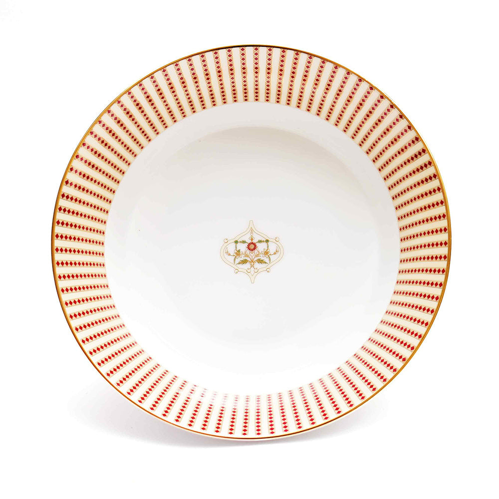 21 pc Dinner set | Red | Kokanadam ICHKAN