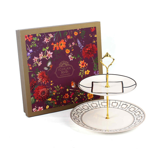 2 Tier Dessert Platter | Matrix | Ichkan Roots