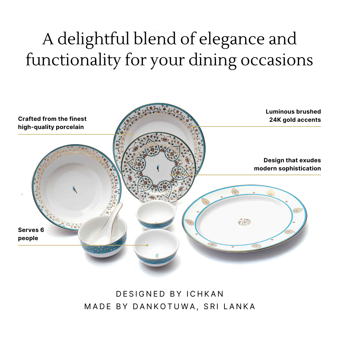 33 pc Dinner set | Blue | Mavi ICHKAN