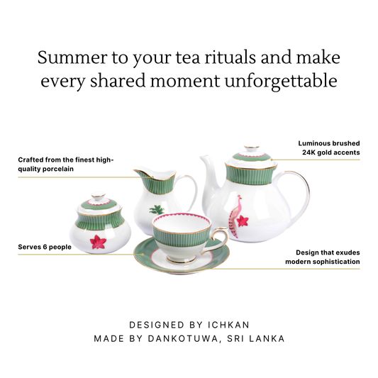 Tea Set 17 Pcs | Green | Mayura ICHKAN by Day To Day