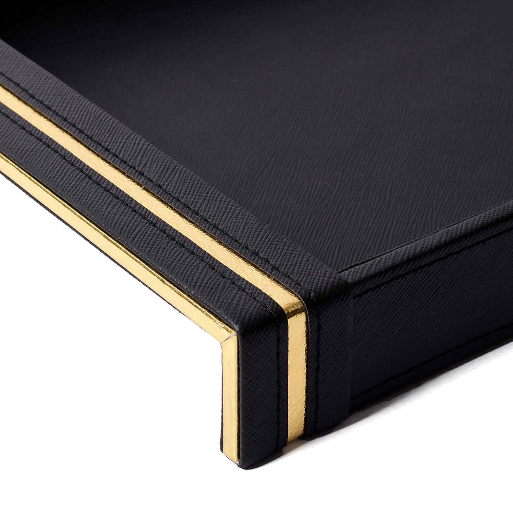 Rectangle Serving Tray Set of 2 | Black | Midnight ICHKAN by Day To Day