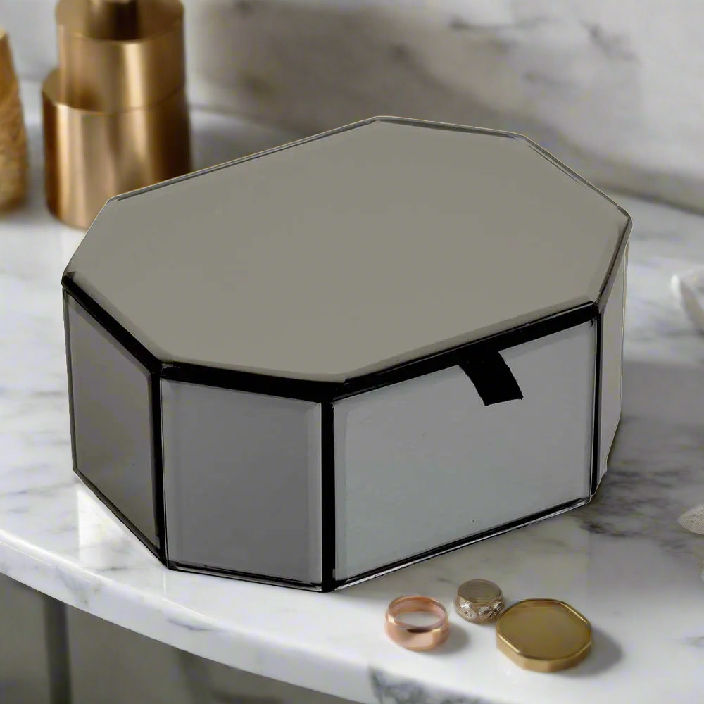 Mirror Multi Purpose Organiser Box I Smokey Black | O'gon ICHKAN