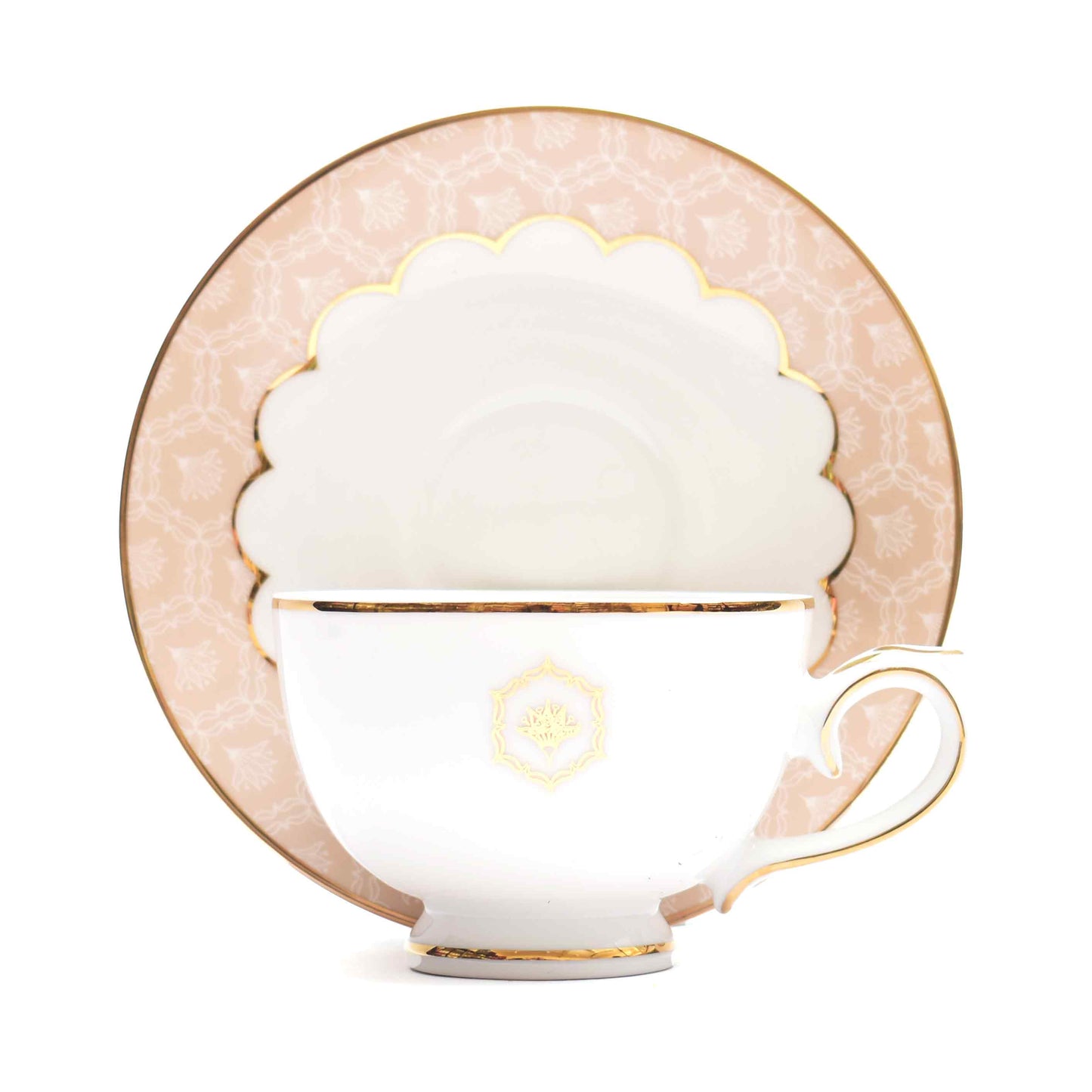 Tea Cup & Saucer 12pc | Peach | Peach Legacy ICHKAN