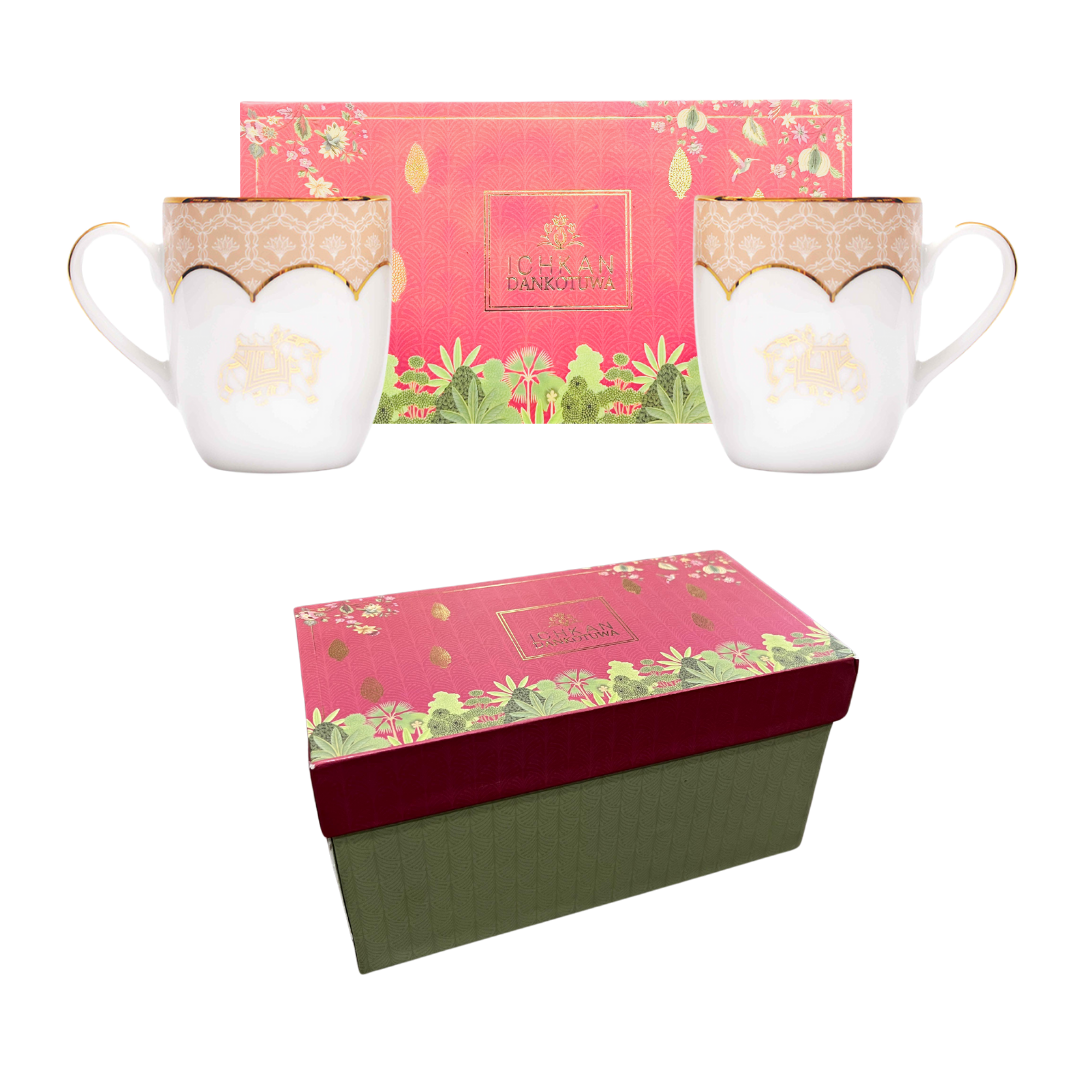 Coupe Coffee Mug Set of 2 | Peach | Peach Legacy ICHKAN