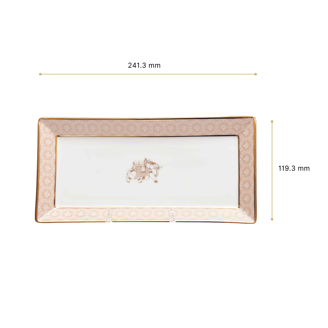 Rectangle Snack Tray/Platter Small | Peach | Peach Legacy ICHKAN