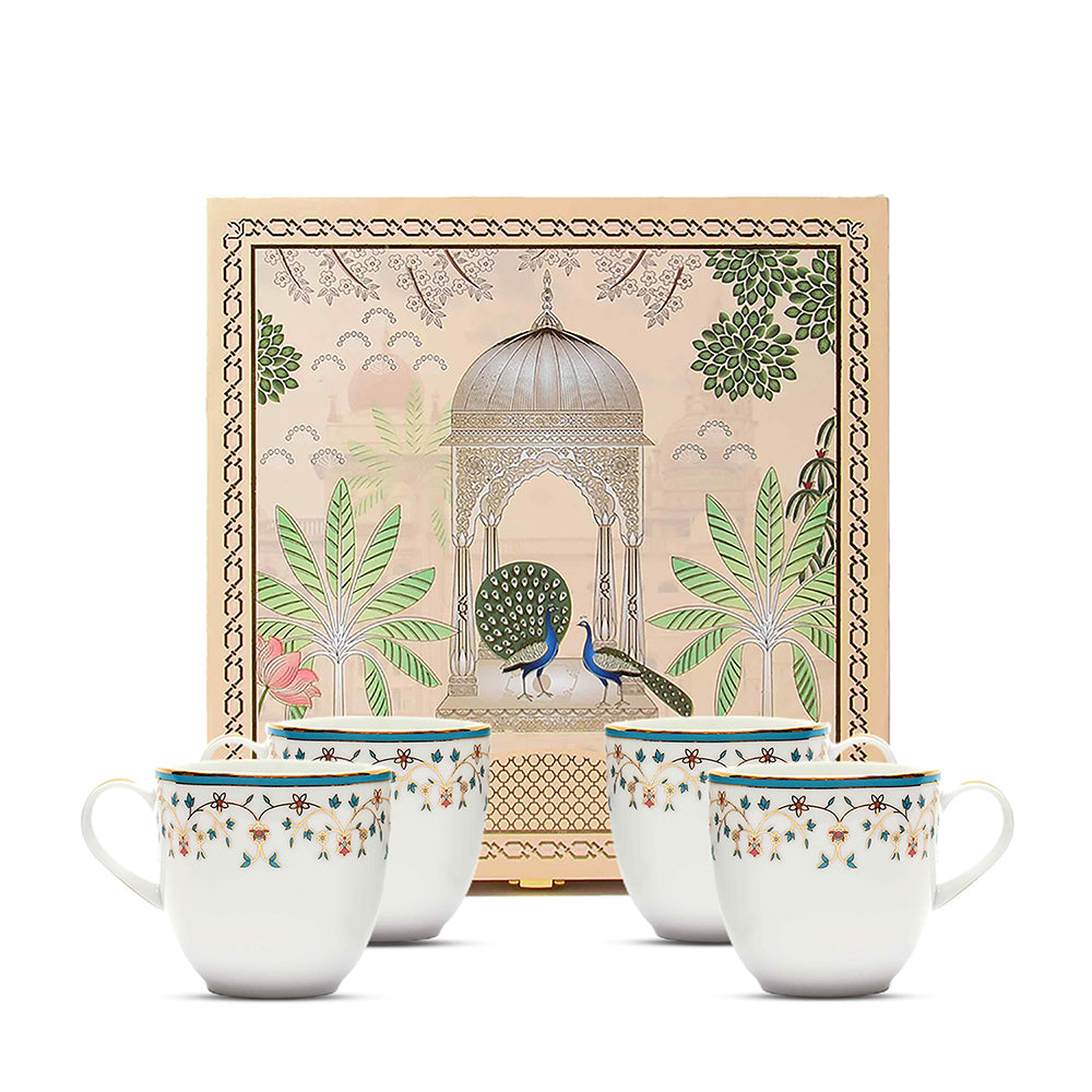 Pete's Coffee Mug Set of 4 - Gift Box | Blue | Mavi ICHKAN