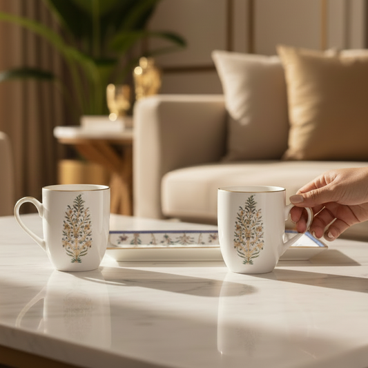Coffee Mug and Snack Platter Combo - Gift Box | Green | Shahi ICHKAN by Day To Day