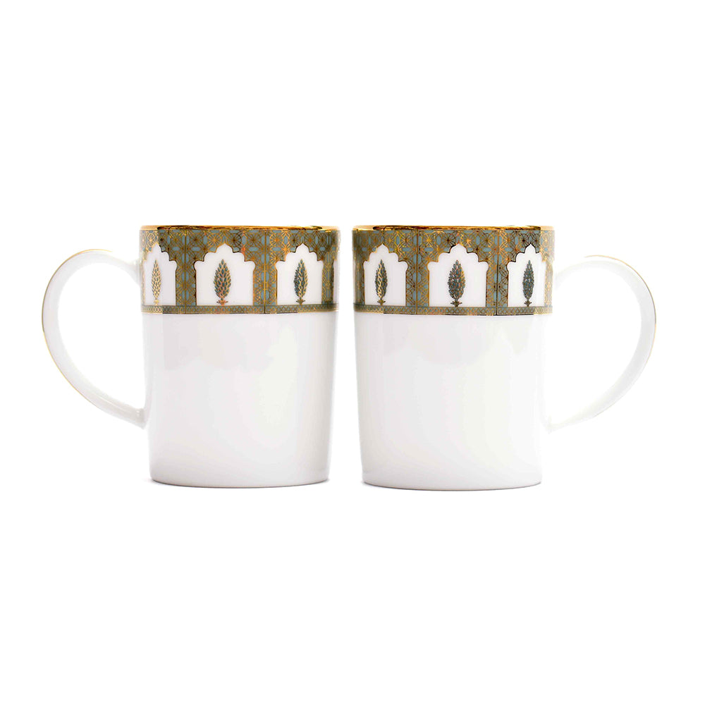 Slim Coffee Mug Set of 6 | Blue | Chinar ICHKAN