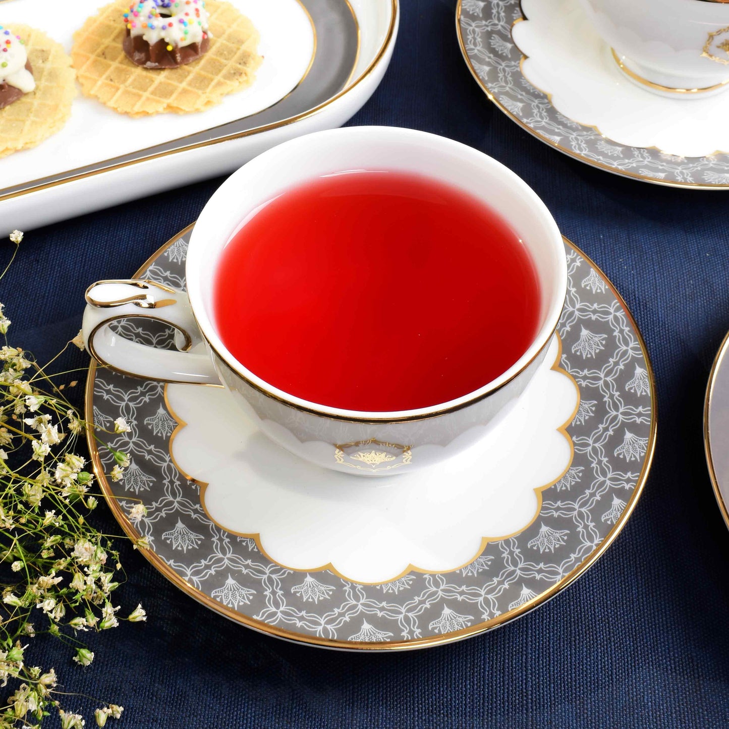 Tea Cup & Saucer 12pc | Grey | Grey Legacy ICHKAN