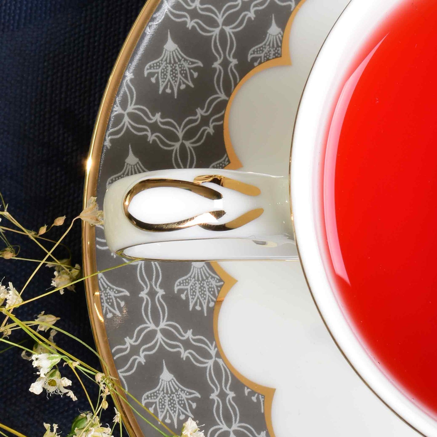 Tea Cup & Saucer 12pc | Grey | Grey Legacy ICHKAN