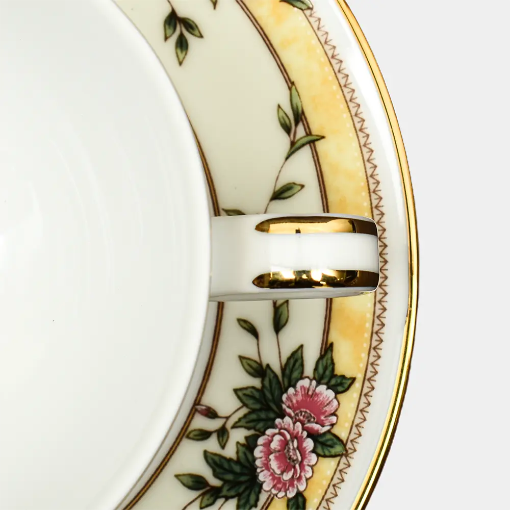 Tea Cup & Saucer 6pc | Yellow | Yeseniya ICHKAN