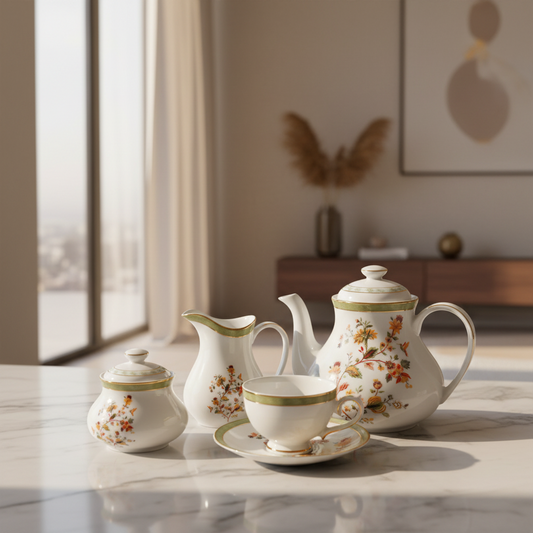 Tea Set 17 pc | Green | Bloom ICHKAN