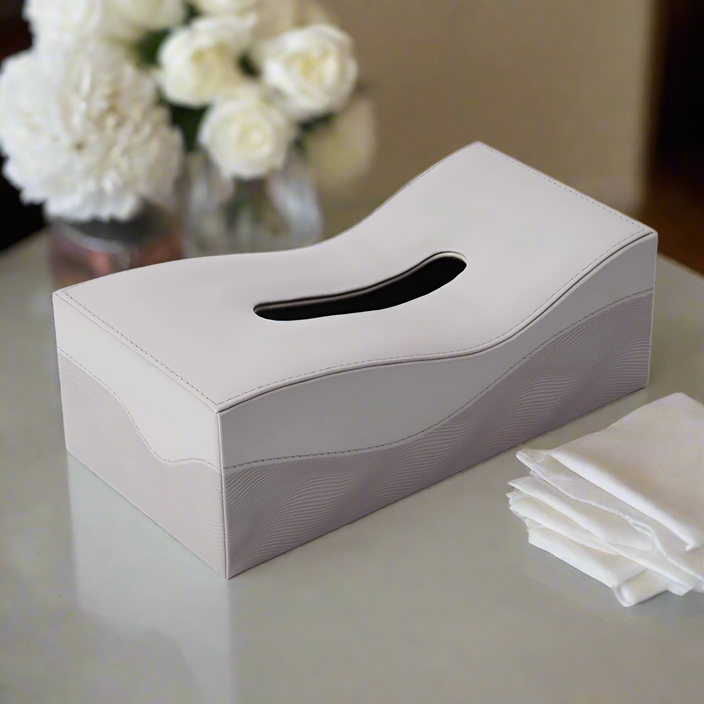 Rectangle Tissue Box | Grey | Wave ICHKAN by Day To Day