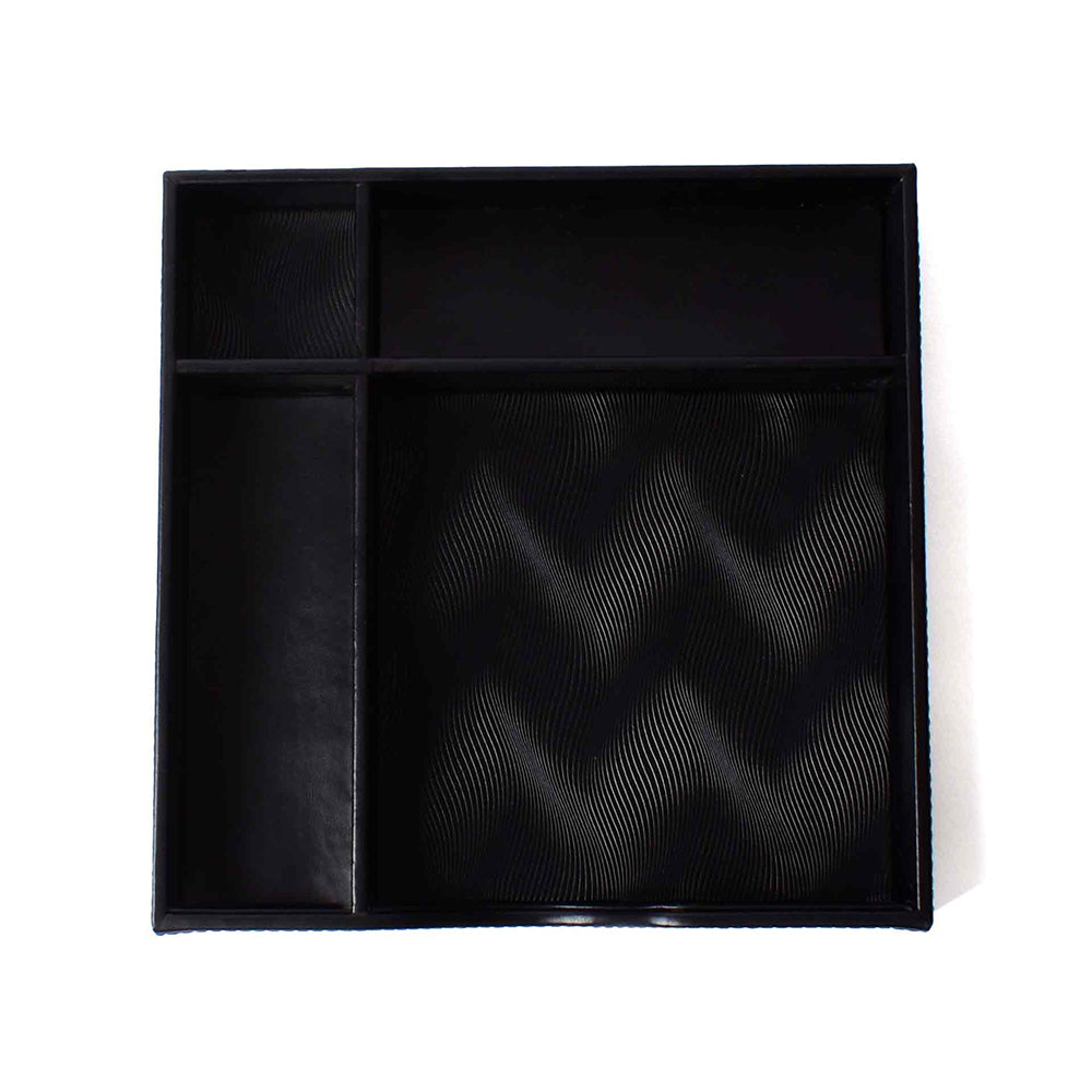 Square Tray Organizer | Black | Wave ICHKAN by Day To Day