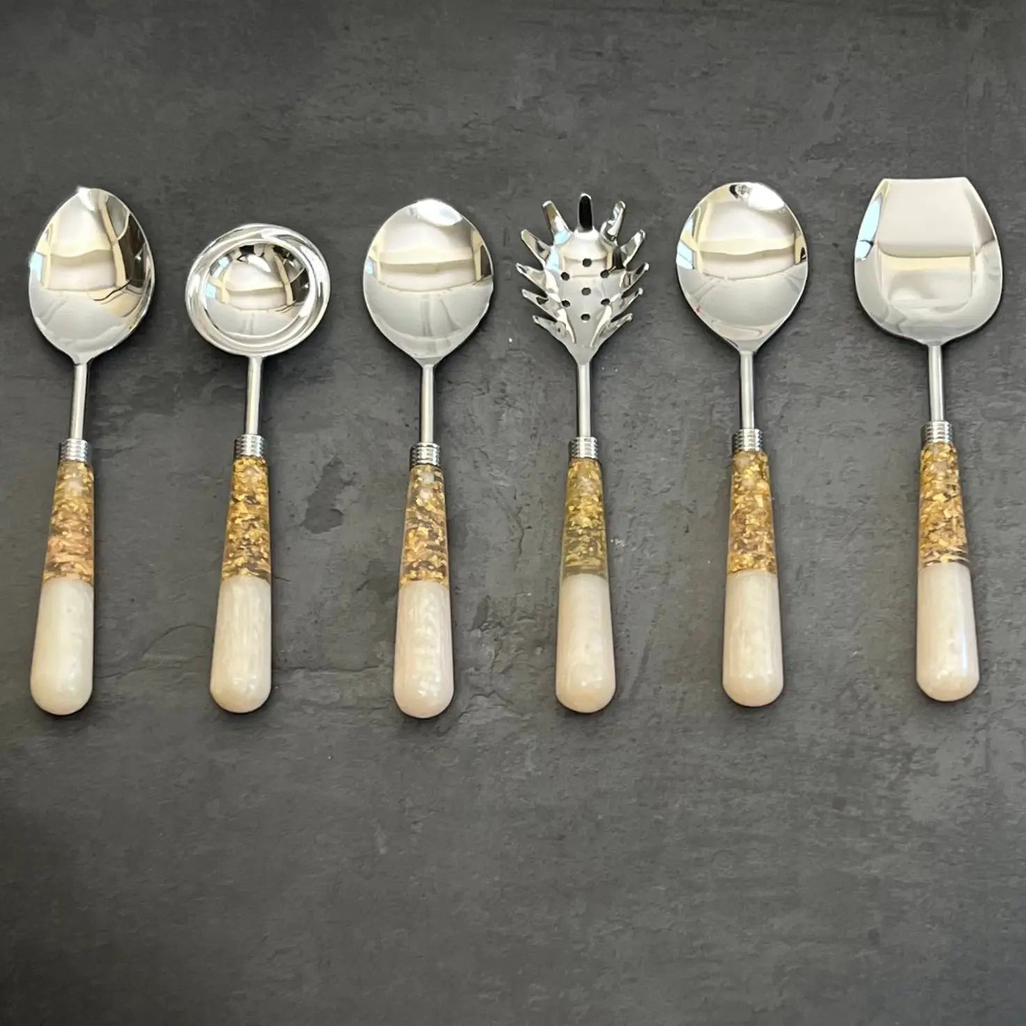 Makrana-Serving Spoon Set Ichkan