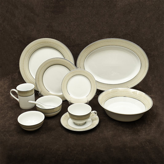 39 pc Dinner set | Beige | Shine Platin ICHKAN