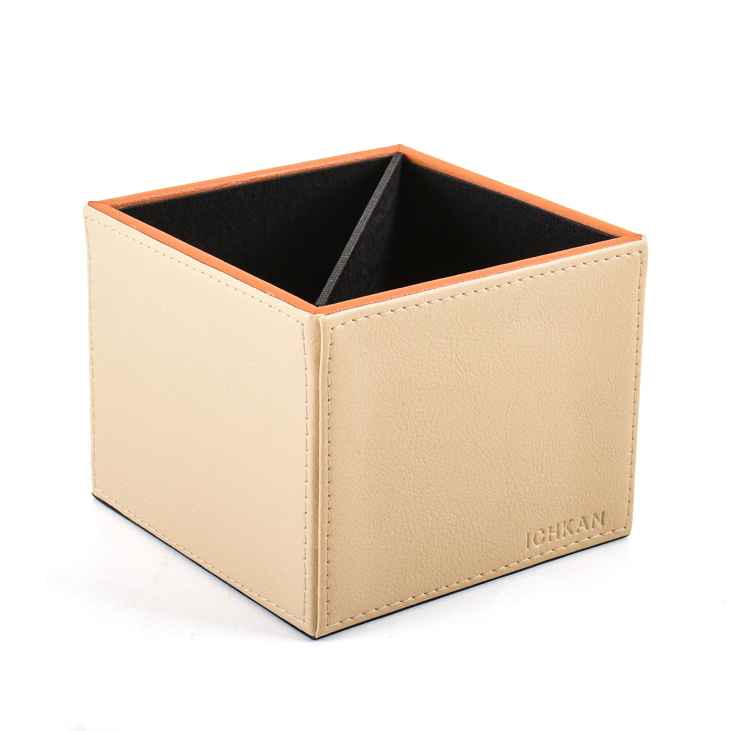 Leatherette Cosmetic/Pen Holder | Beige | Axis 2.0 ICHKAN