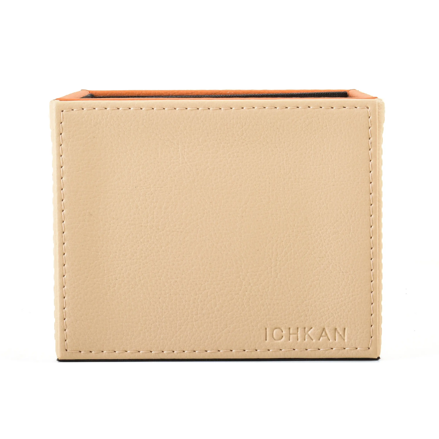 Leatherette Cosmetic/Pen Holder | Beige | Axis 2.0 ICHKAN
