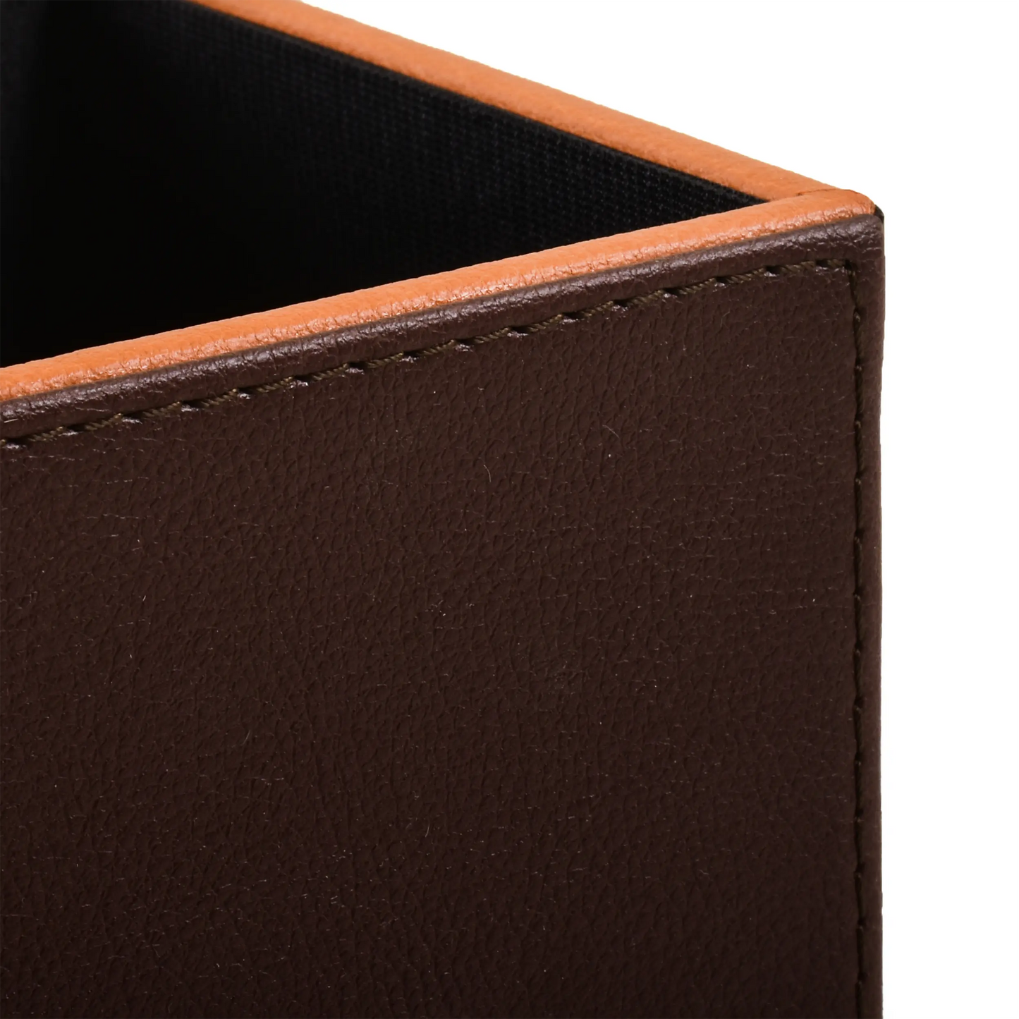 Leatherette Cosmetic/Pen Holder | Dark Brown | Axis 2.0 ICHKAN