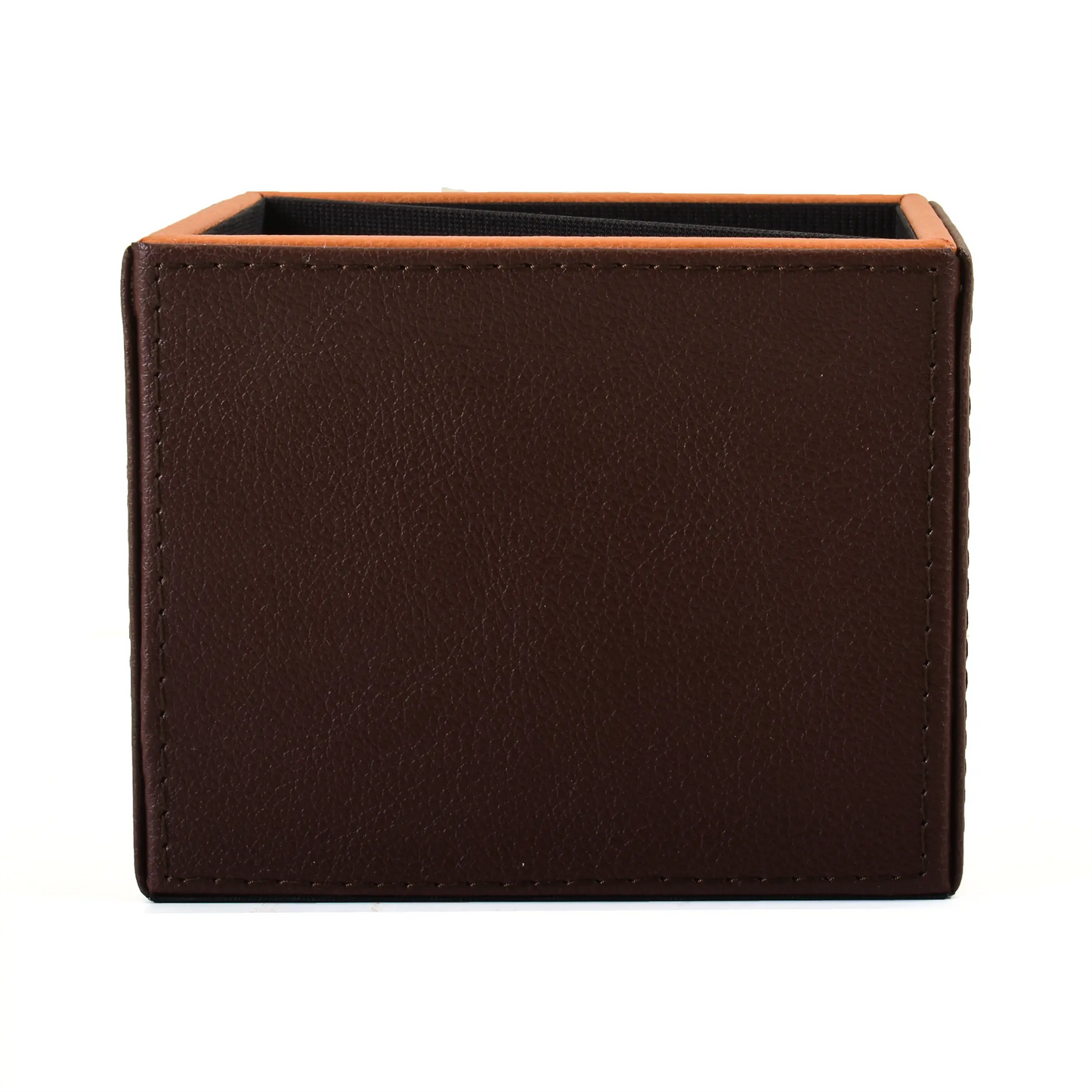Leatherette Cosmetic/Pen Holder | Dark Brown | Axis 2.0 ICHKAN