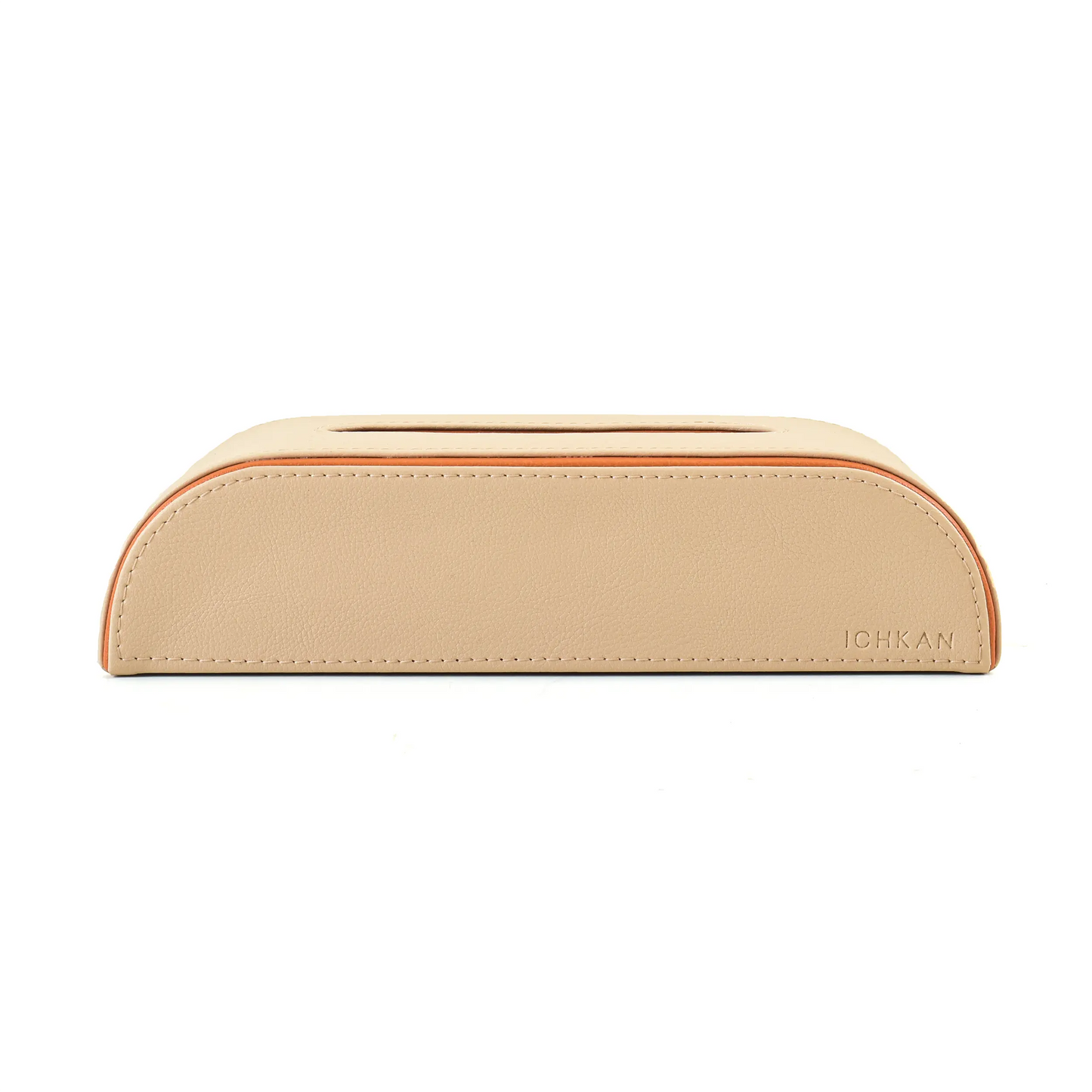 Leatherette Curve Tissue Holder | Beige | Axis 2.0 ICHKAN