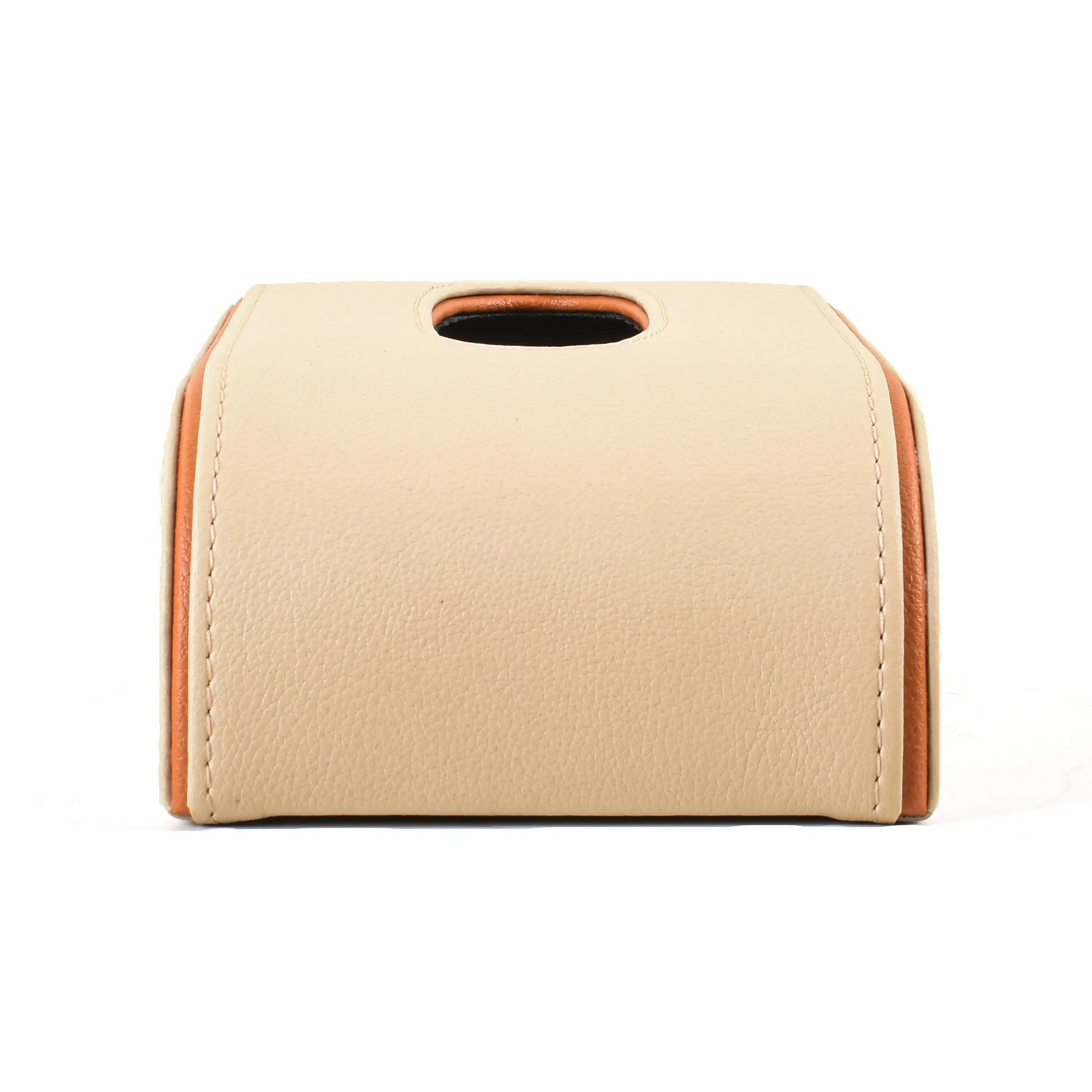 Leatherette Curve Tissue Holder | Beige | Axis 2.0 ICHKAN