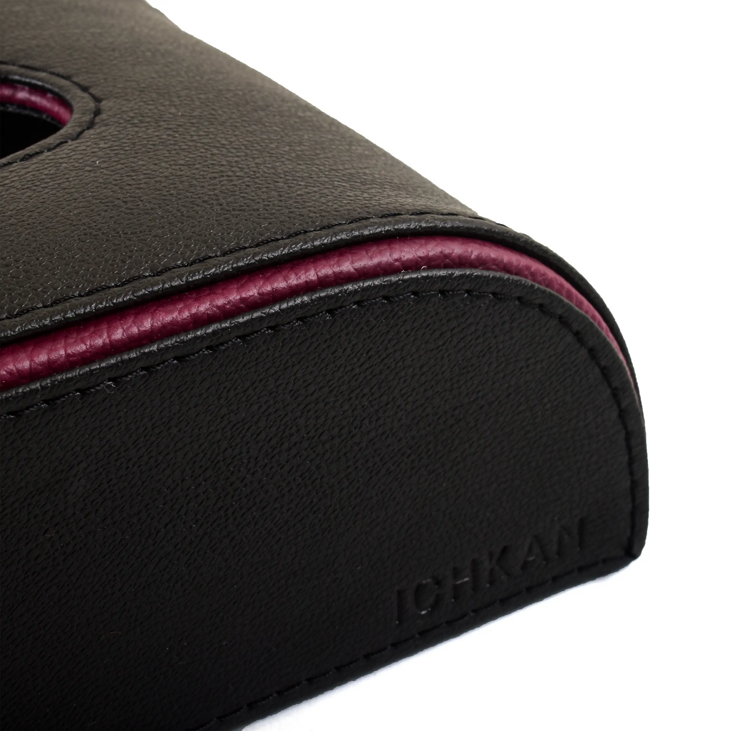 Leatherette Curve Tissue Holder | Black | Axis 2.0 ICHKAN