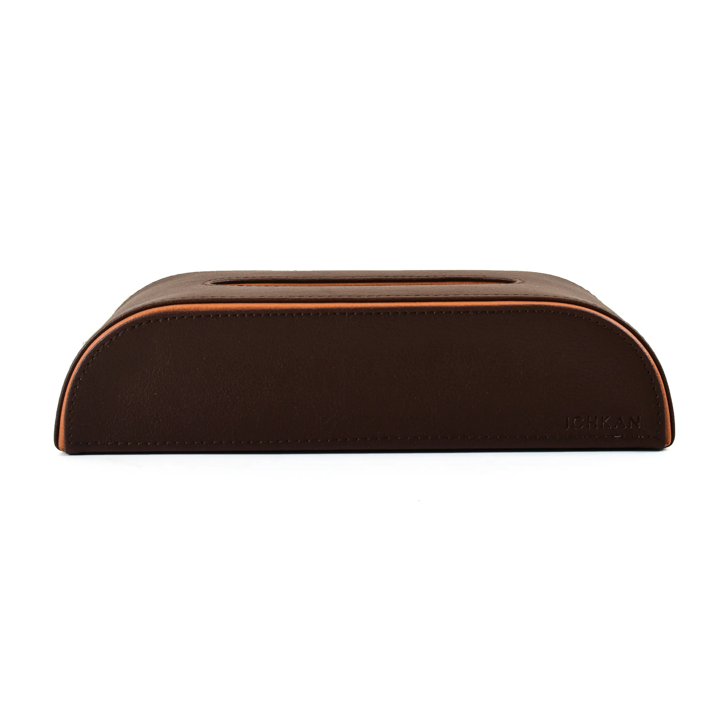 Leatherette Curve Tissue Holder | Dark Brown | Axis 2.0 ICHKAN