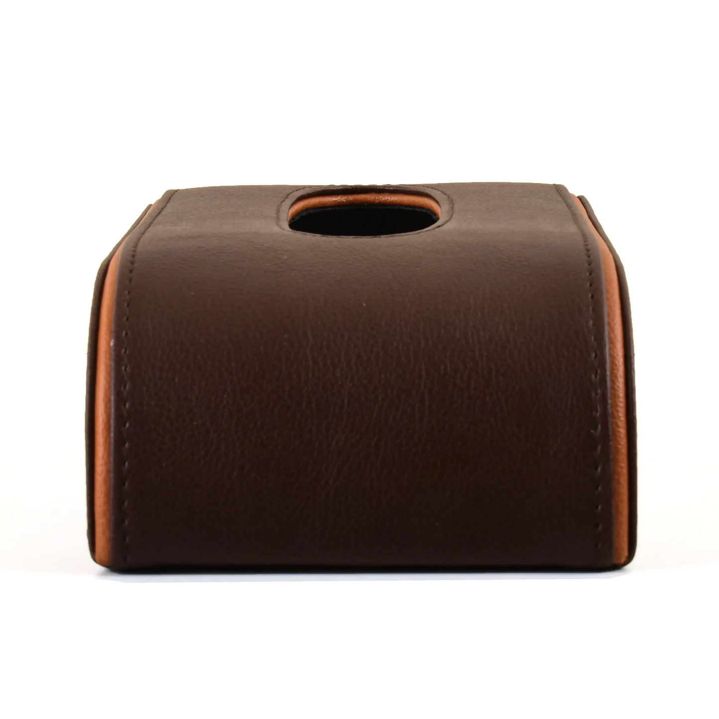 Leatherette Curve Tissue Holder | Dark Brown | Axis 2.0 ICHKAN