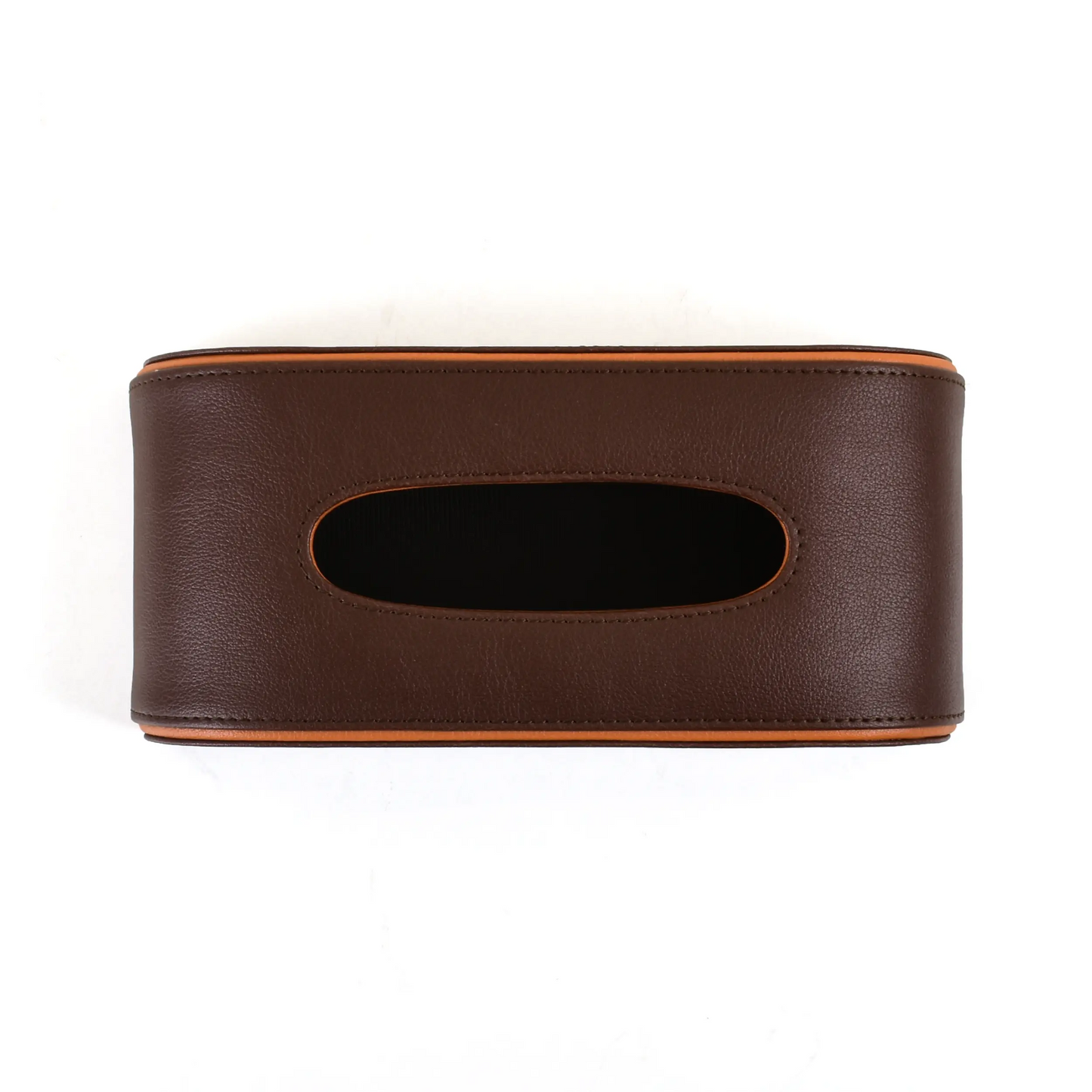 Leatherette Curve Tissue Holder | Dark Brown | Axis 2.0 ICHKAN