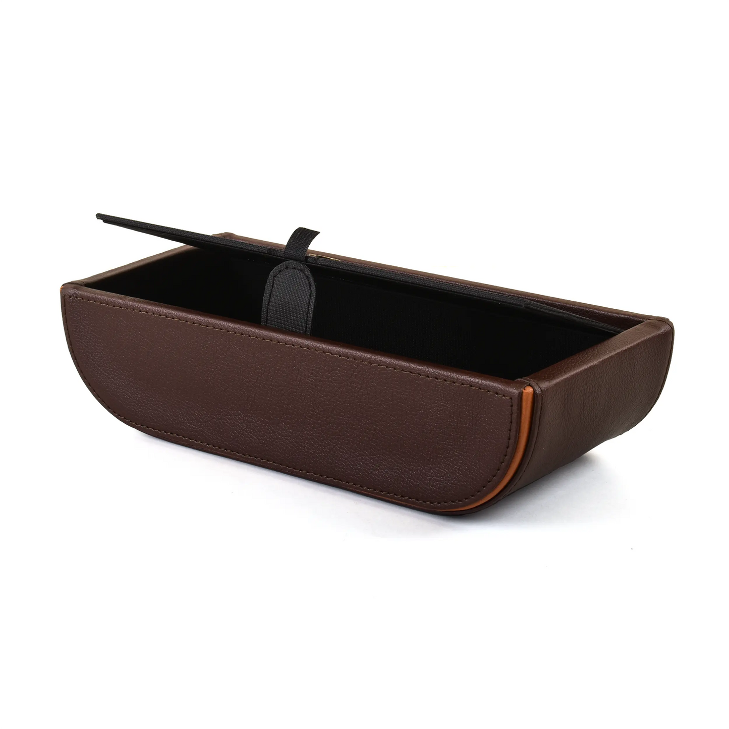 Leatherette Curve Tissue Holder | Dark Brown | Axis 2.0 ICHKAN