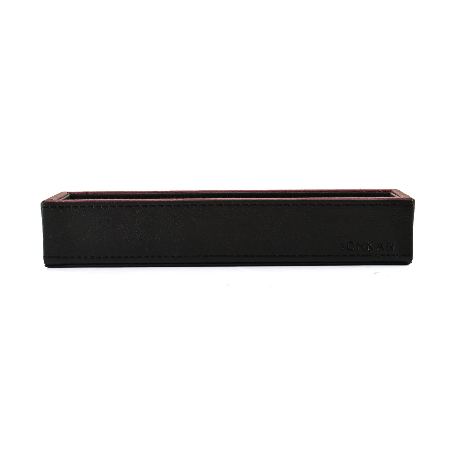 Leatherette Rectangle Long Cutlery Tray | Black | Axis 2.0 ICHKAN