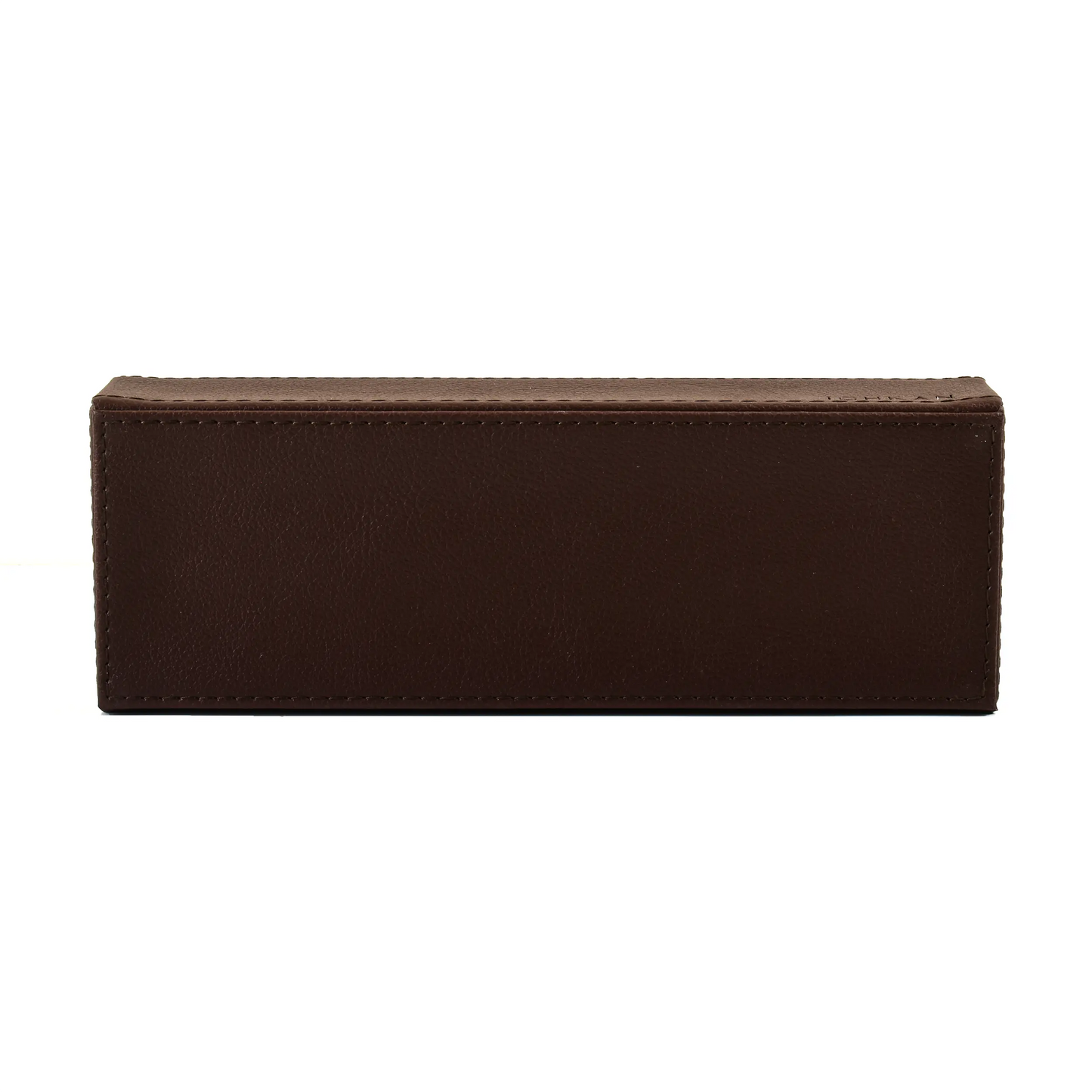 Leatherette Rectangle Long Cutlery Tray | Dark Brown | Axis 2.0 ICHKAN