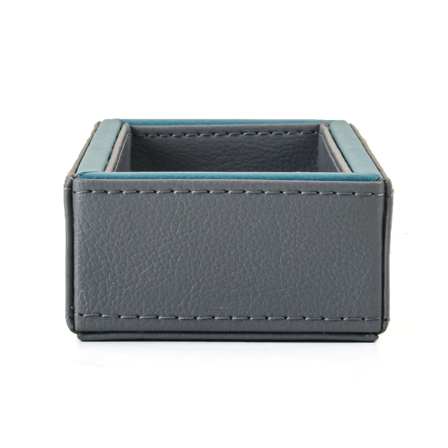 Leatherette Rectangle Long Cutlery Tray | Grey | Axis 2.0 ICHKAN