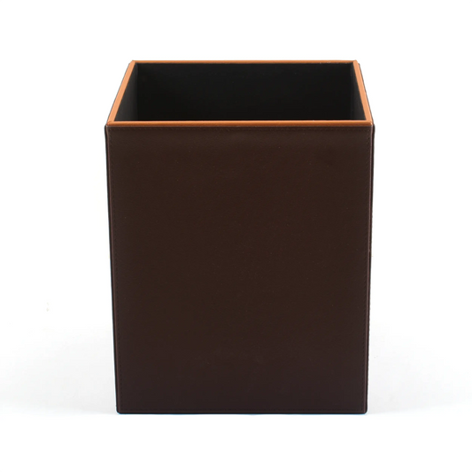 Leatherette Waste Bin | Dark Brown | Axis 2.0 ICHKAN