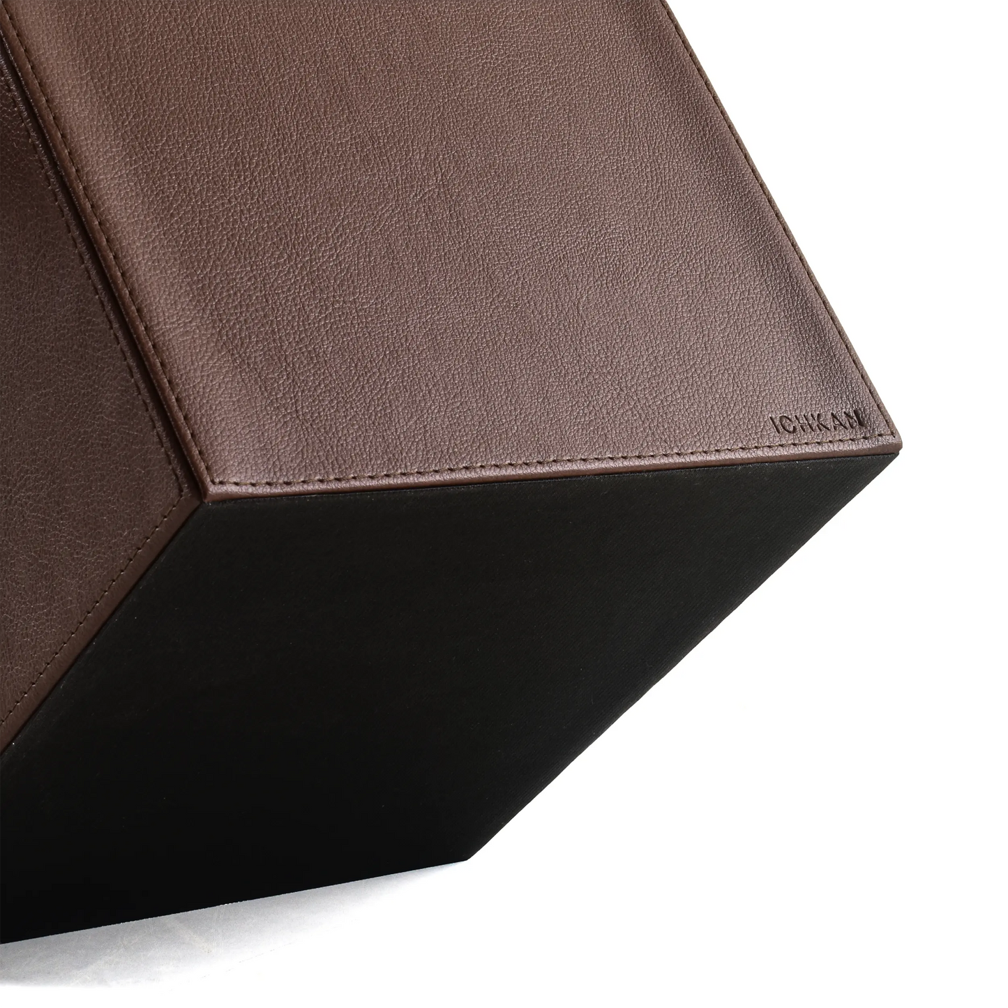 Leatherette Waste Bin | Dark Brown | Axis 2.0 ICHKAN