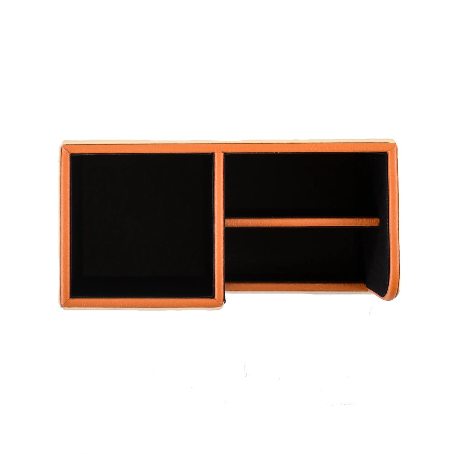 Leatherette Remote/Stationery Holder | Beige | Axis 2.0 ICHKAN
