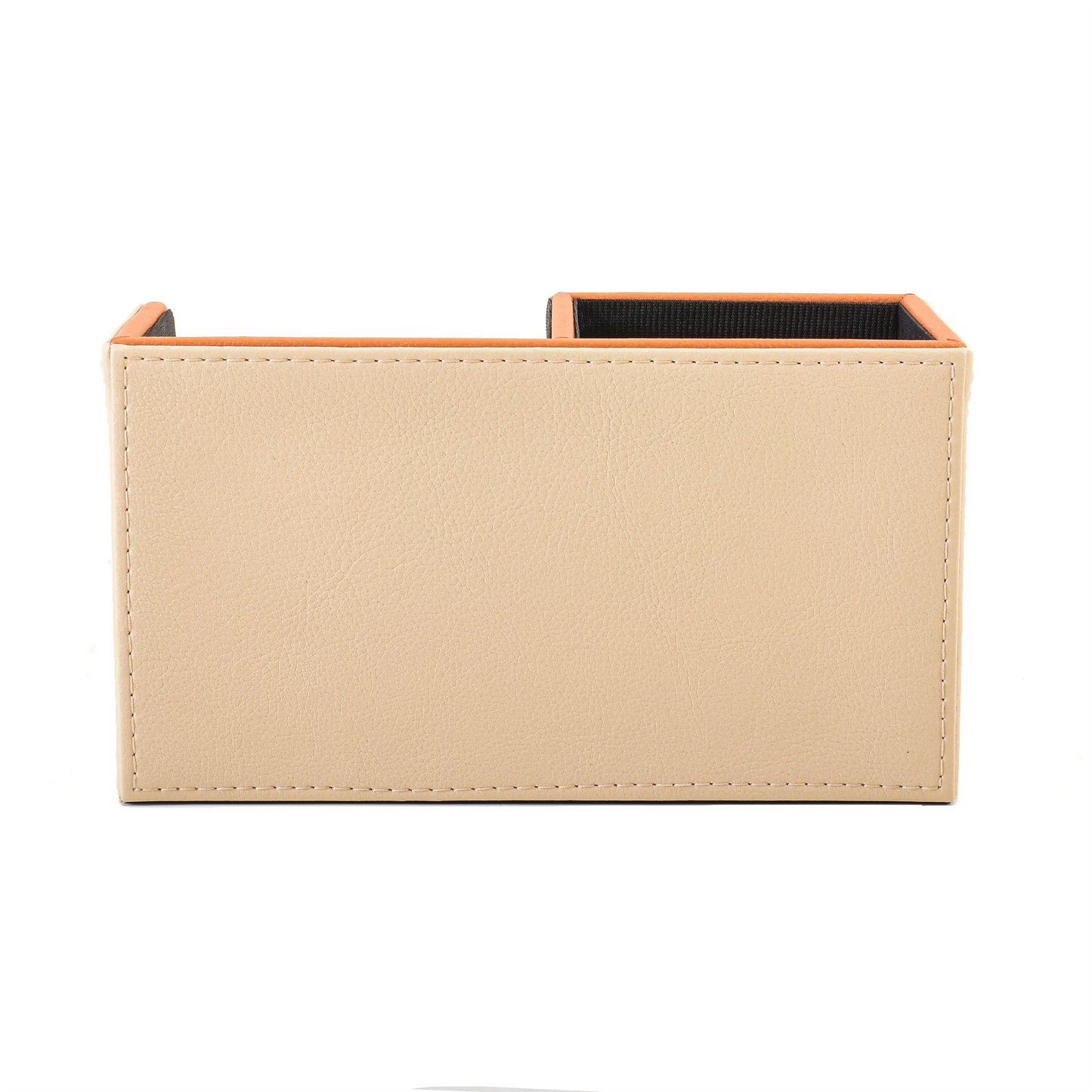 Leatherette Remote/Stationery Holder | Beige | Axis 2.0 ICHKAN