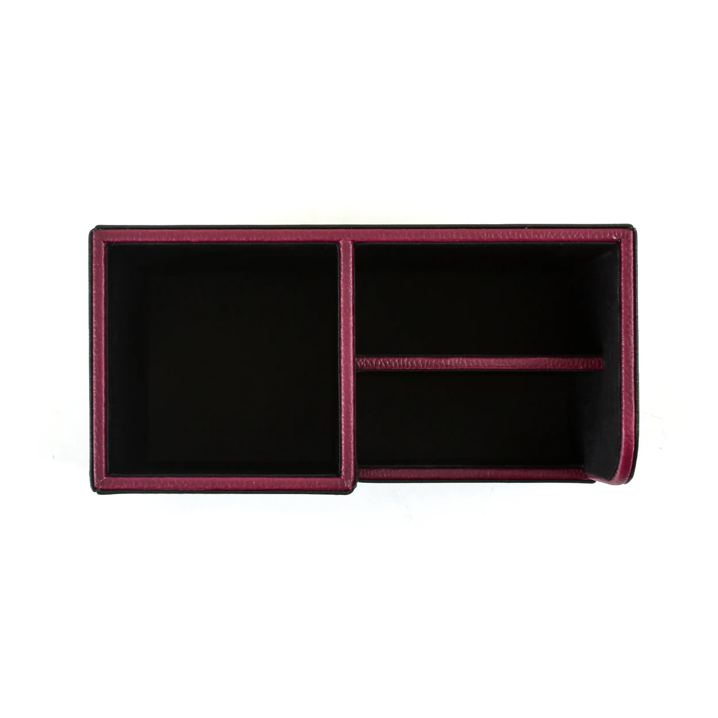 Leatherette Remote/Stationery Holder | Black | Axis 2.0 ICHKAN