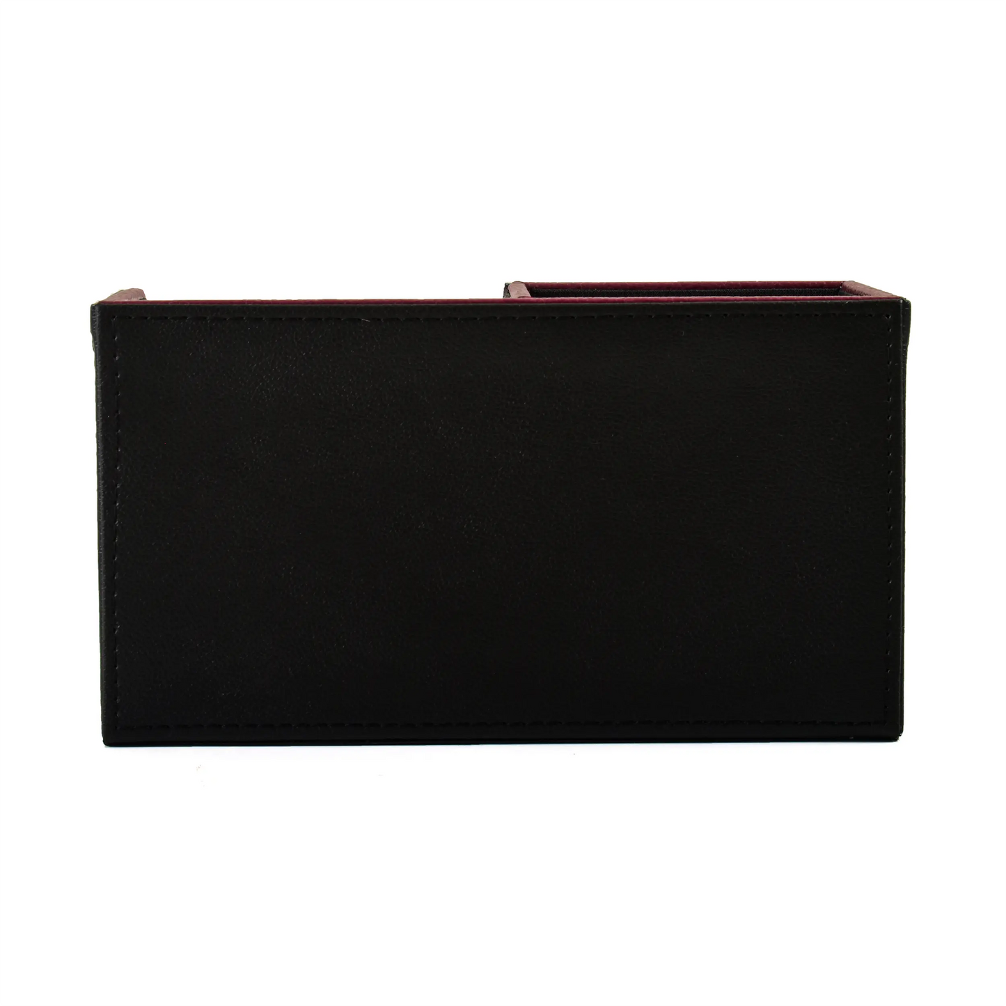 Leatherette Remote/Stationery Holder | Black | Axis 2.0 ICHKAN