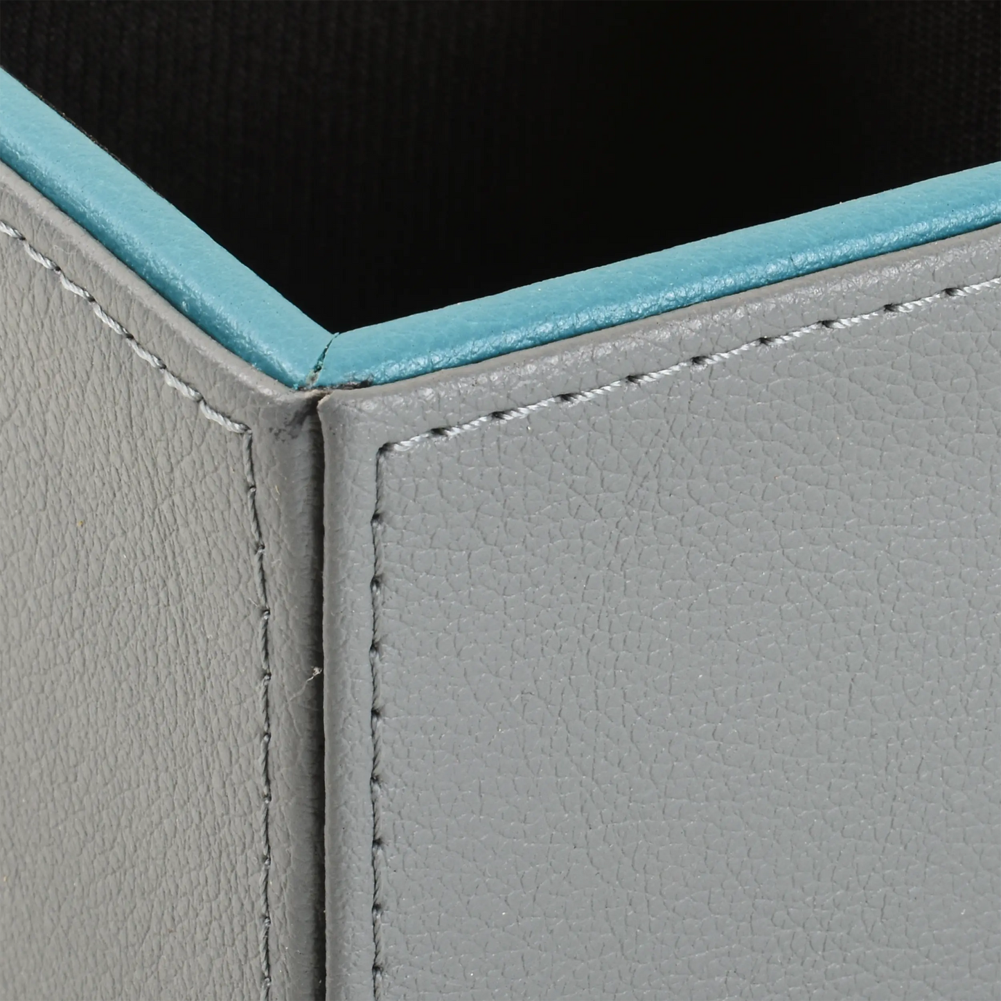Leatherette Remote/Stationery Holder | Grey | Axis 2.0 ICHKAN