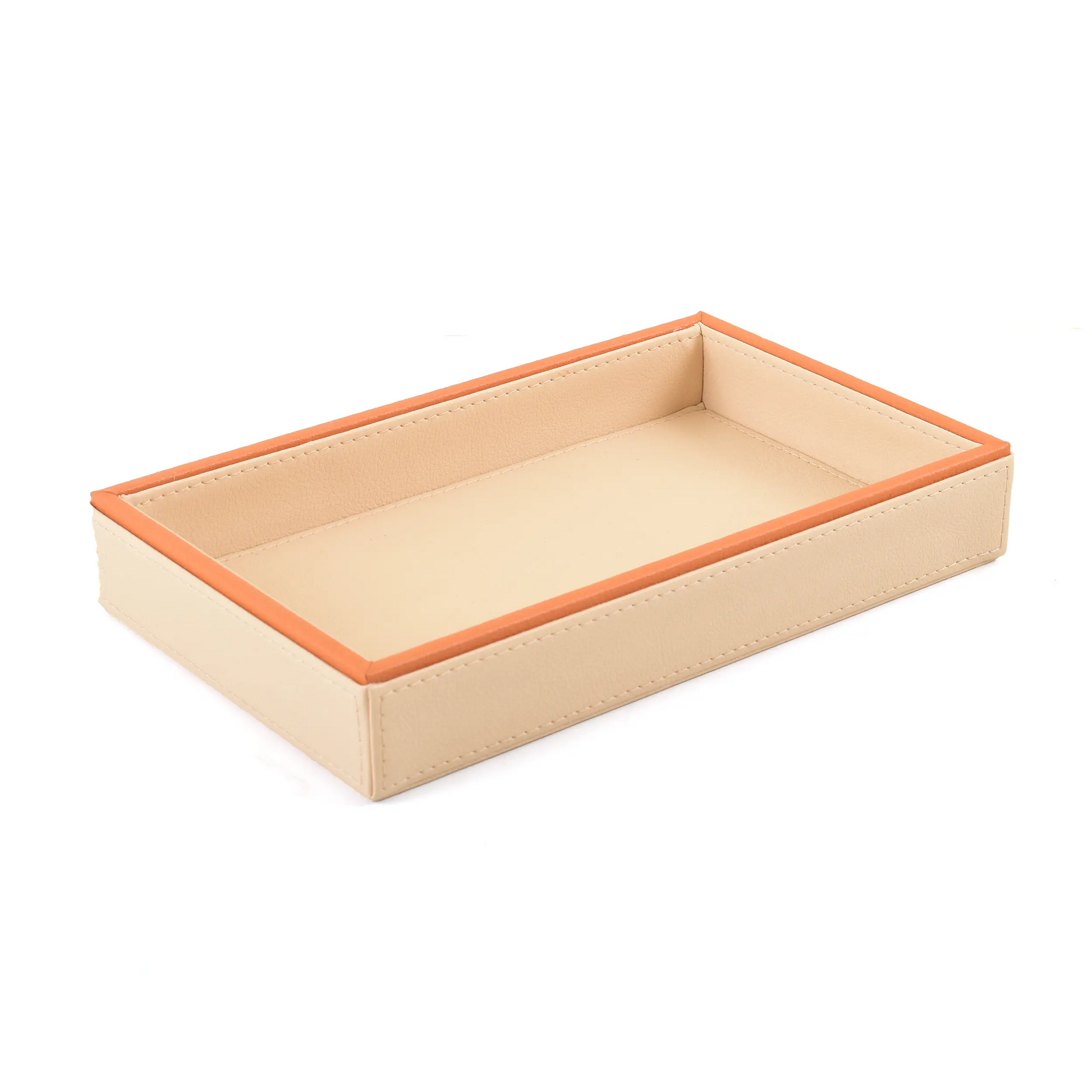 Leatherette Towel/Vanity Tray | Beige | Axis 2.0 ICHKAN