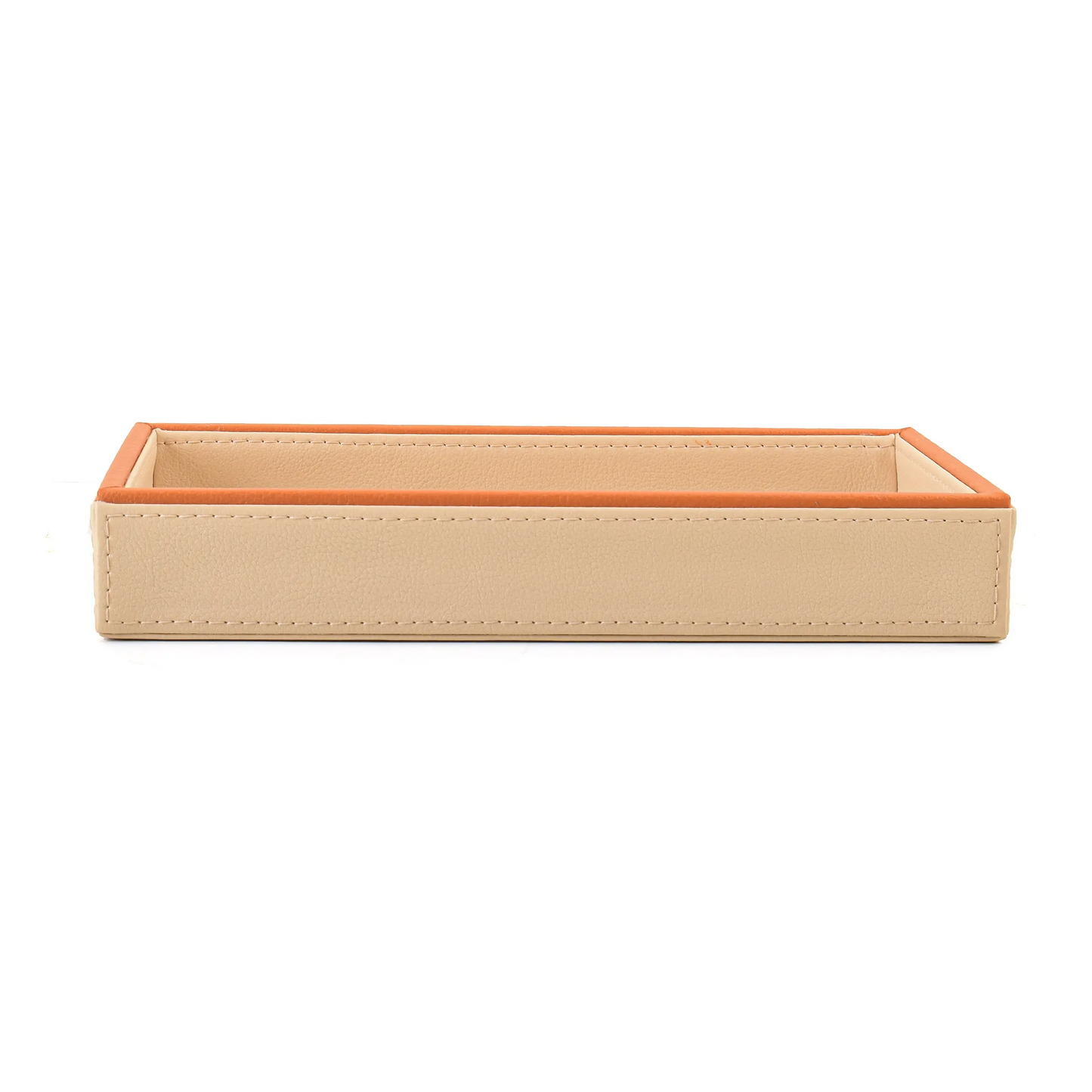 Leatherette Towel/Vanity Tray | Beige | Axis 2.0 ICHKAN