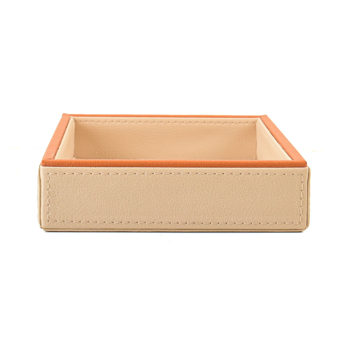 Leatherette Towel/Vanity Tray | Beige | Axis 2.0 ICHKAN