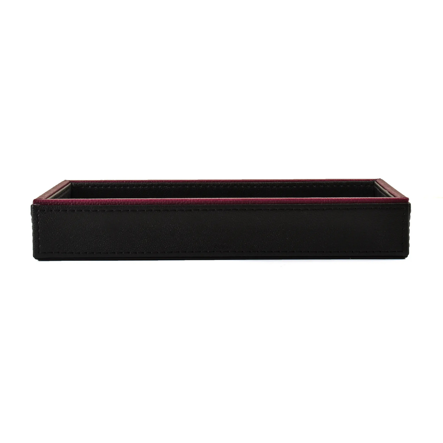 Leatherette Towel/Vanity Tray | Black | Axis 2.0 ICHKAN