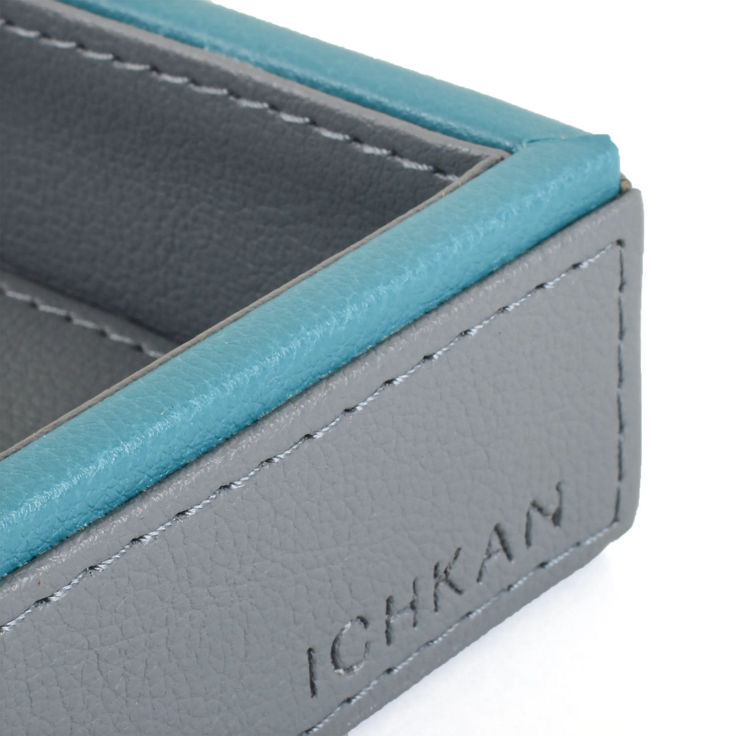 Leatherette Towel/Vanity Tray | Grey | Axis 2.0 ICHKAN