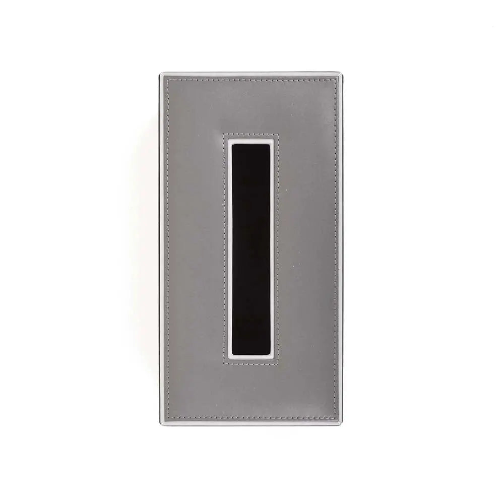 Leatherette Rectangle Tissue Box Holder | Grey | Axis ICHKAN