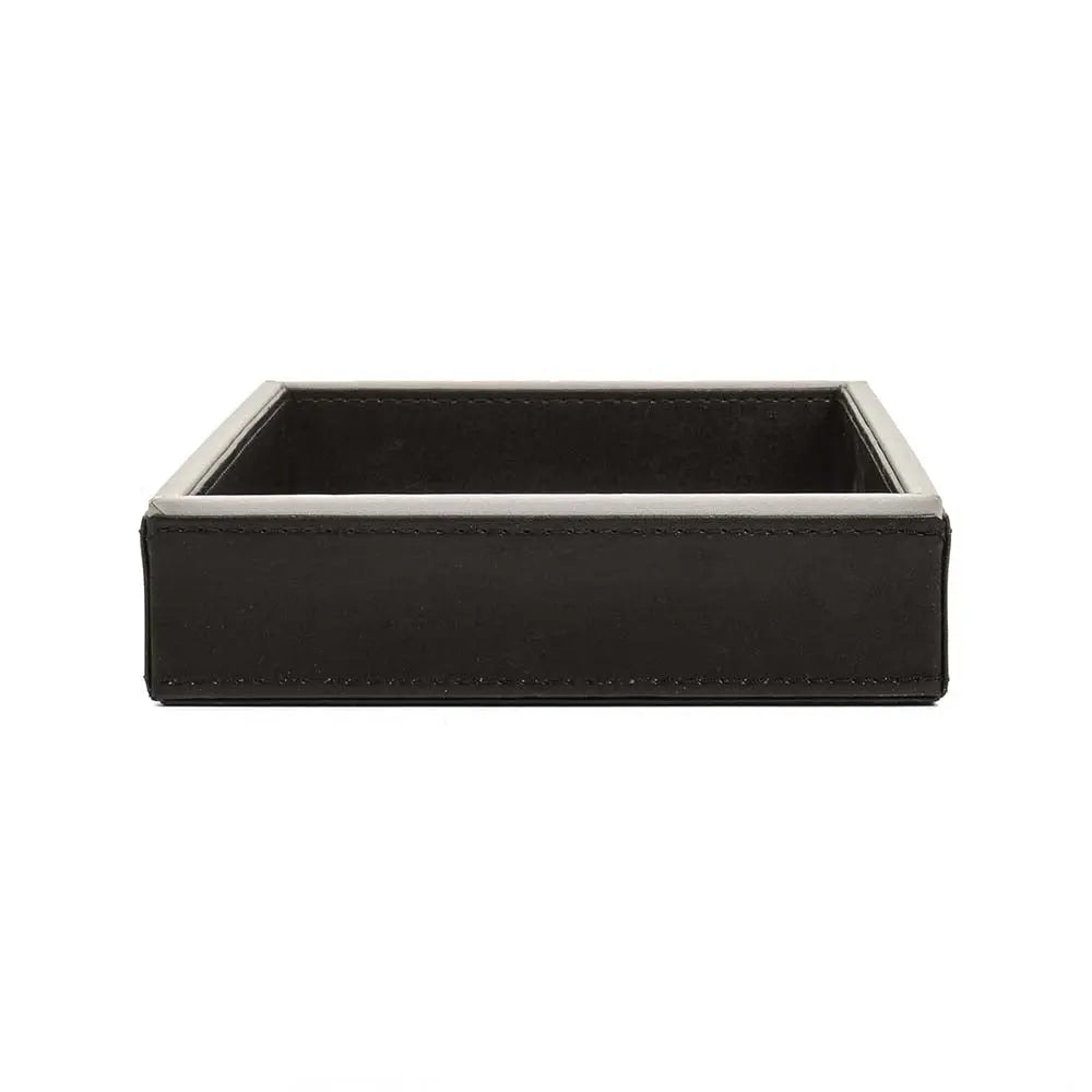 Leatherette Towel/Vanity Tray | Black | Axis ICHKAN